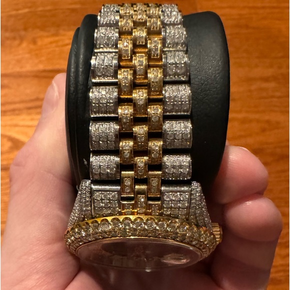 SOLD!! Rolex 18K Datejust Oyster Perpetual Black Dial 36mm Watch Two Tone VS1 - Picture 7 of 14